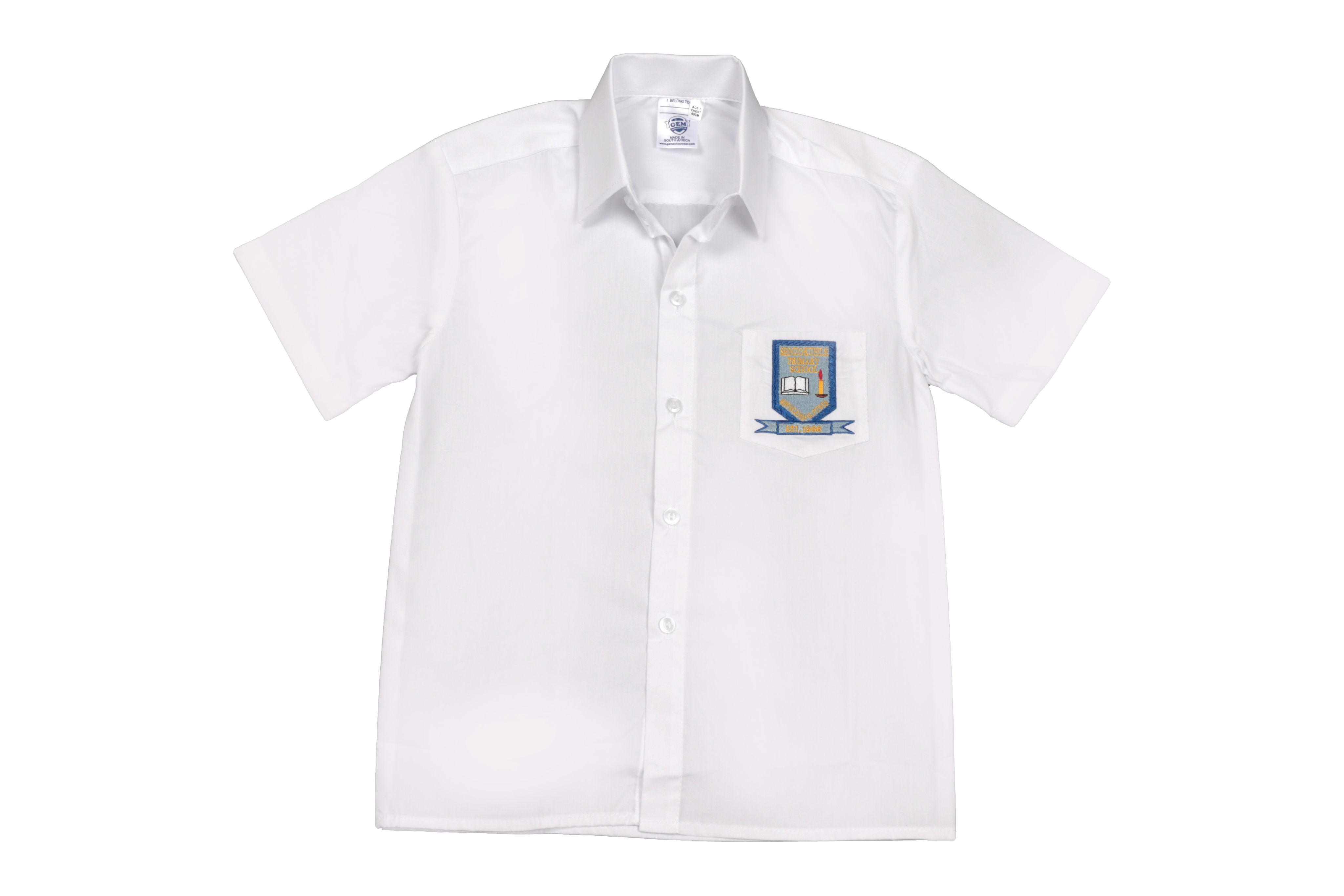 Shortsleeve Emb Shirt - Senzokuhle – Gem Schoolwear