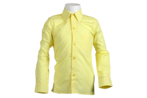 Longsleeve Raised Collar Shirt - Lemon 