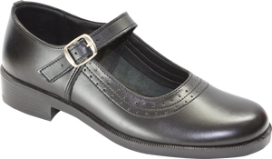 Toughees Pearl Barover School Shoes - Black 