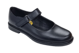 Smart Step Girls Velcro School Shoes - Black