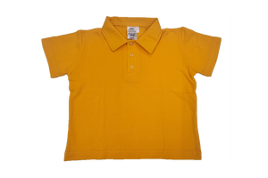 Golf Shirt Plain Toddlers - Gold 