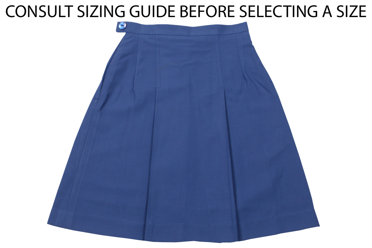 Pleated school hot sale skirt with zip