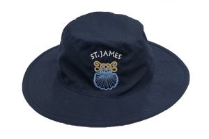 Floppy Hat Navy Emb - St James 