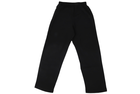 Elasticated Plain Pants - Black