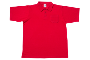 Golf Shirt Plain - Red 