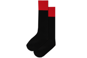 Rugby Socks Nylon - Holy Family College BOYS Black/Red 