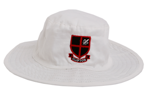 Floppy Hat White Emb - Clifton 