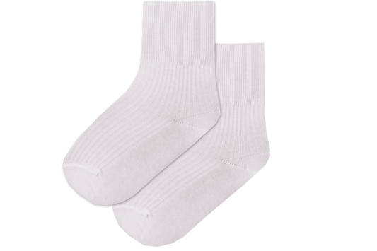 Girls Anklets Socks - White