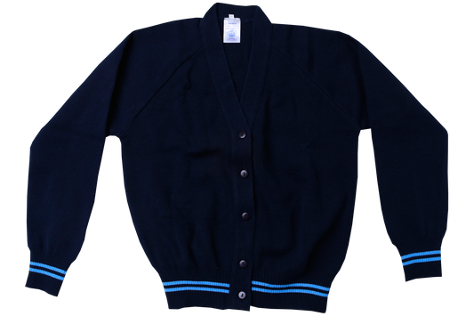 Stripe  Plain Cardigan - Emb