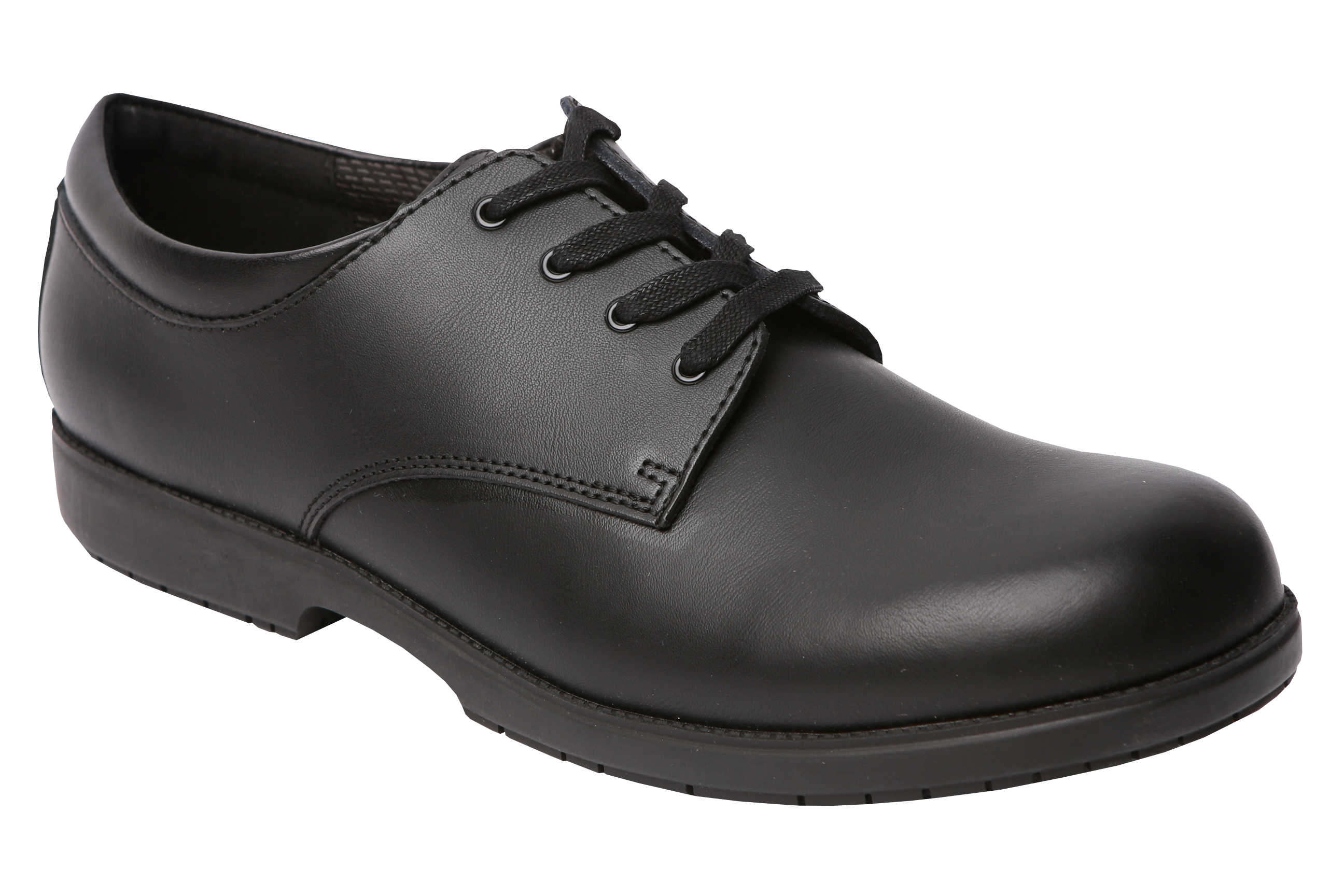 Greencross Lace Up School Shoes Black - Main Image