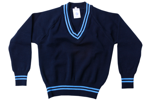 Longsleeve Striped Jersey - EMB Navy/Sky