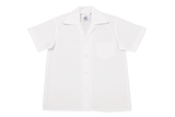 Shortsleeve Gladneck Blouse - White (no top button)