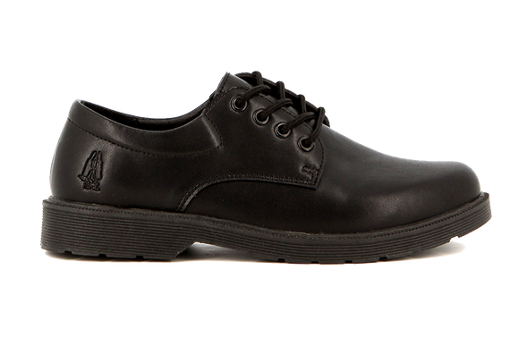 Hush Puppies Lace Up School Shoes - Black