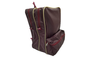 Maroon/Beige Senior Backpack Bag 