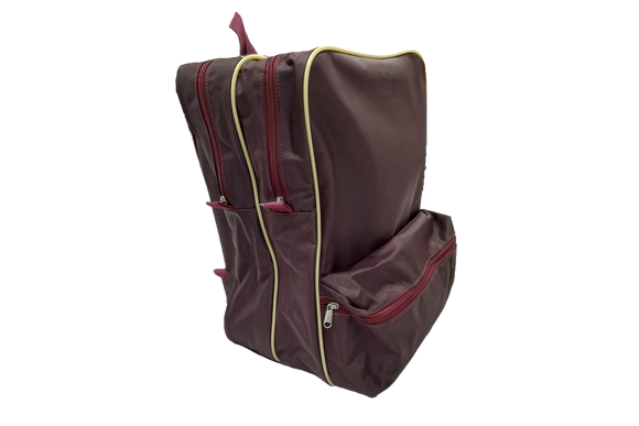 Maroon/Beige Senior Backpack Bag