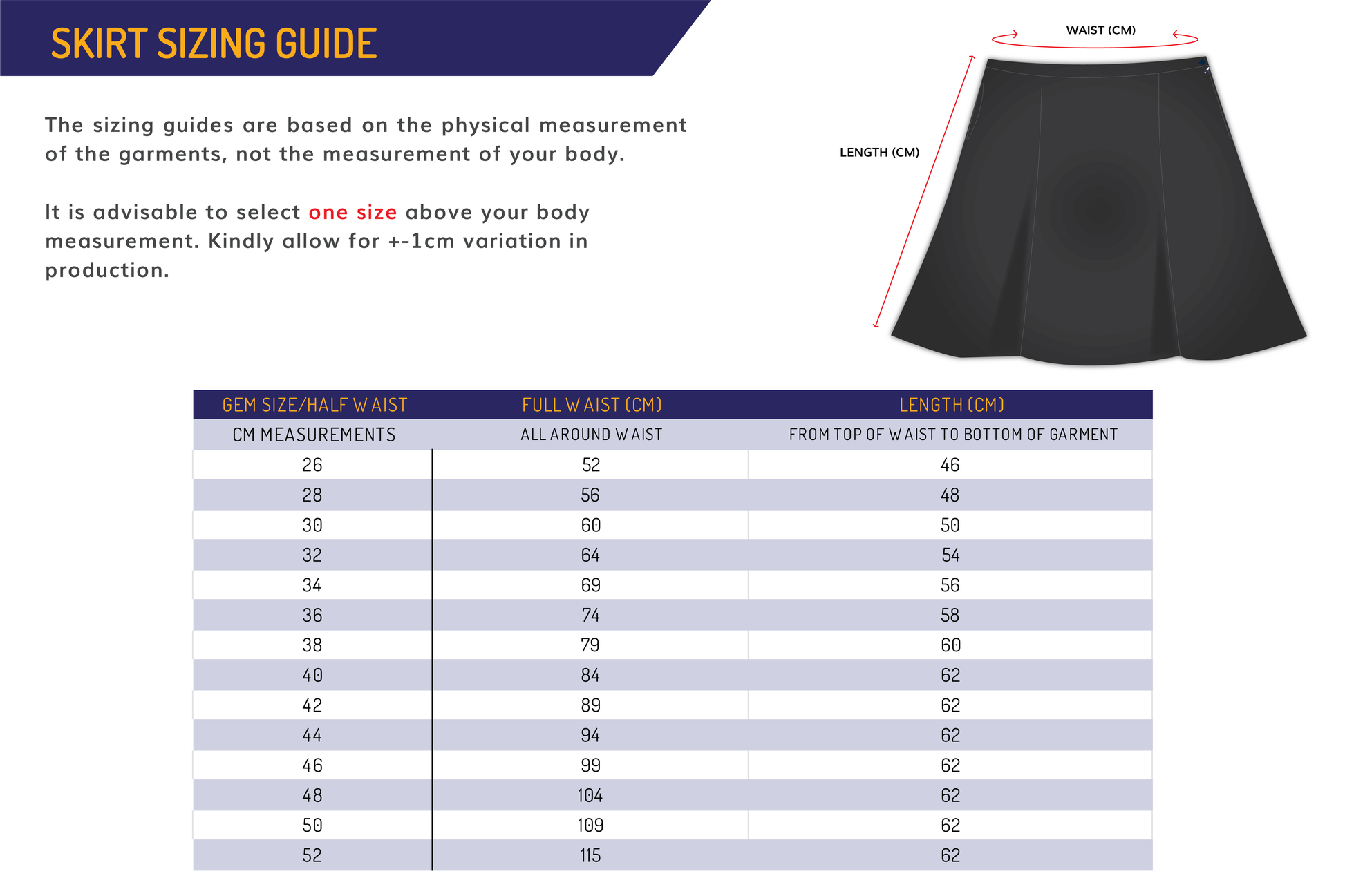 Plain Skirt Masakhaneni – Gem Schoolwear - Main Image