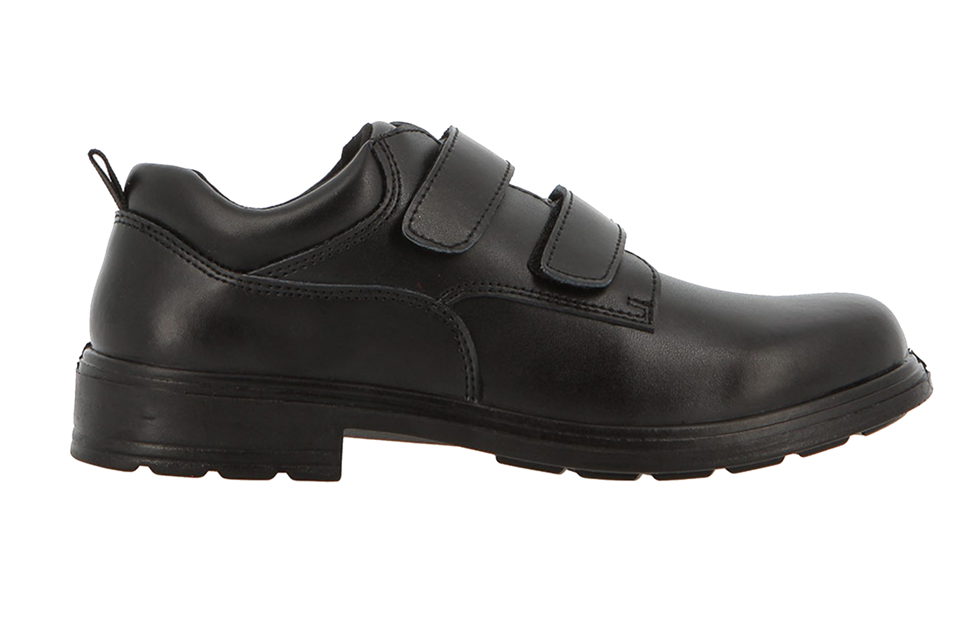 Hush Puppies Boys Velcro School Shoes Black