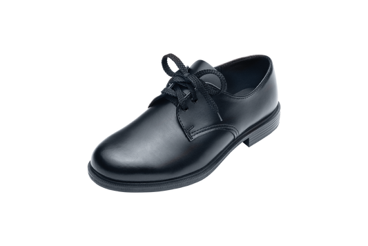 Buccaneer Lace Up School Shoes - Black