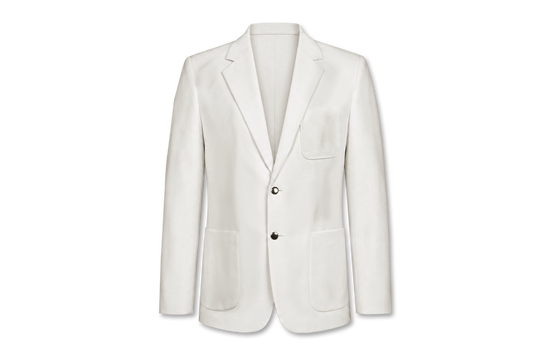 Gents Plain Blazer - Cream (Fitted Top Pocket)