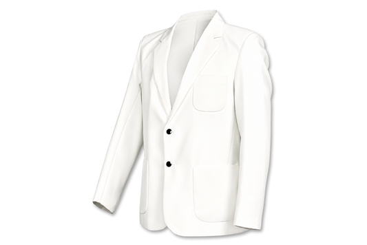 Gents Plain Blazer - Cream (Fitted Top Pocket)
