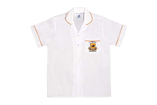 Short Sleeve Roundneck Blouse Emb - J.E Ndlovu High School