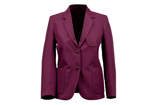 Ladies Plain Blazer - Maroon