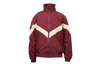 Taslon Tracksuit Set Plain - Maroon/Beige