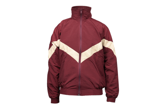 Taslon Tracksuit Set Plain - Maroon/Beige