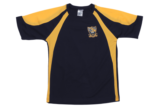 T-Shirt Printed - Orient - Navy/Yellow Grade RR/R