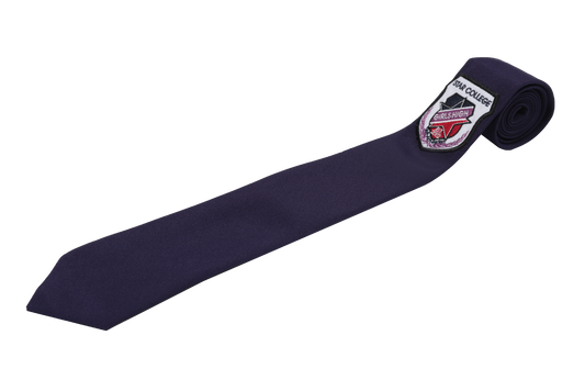 Embroidered Tie - Purple -  Star College Girls High