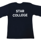 T-Shirt Plain - Navy Printed - Star College Gr RRR  & Gr 1-7