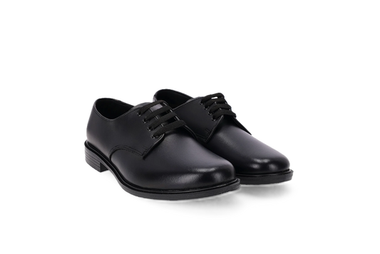 Toughees Hank Lace Up School Shoes - Black