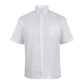 Shortsleeve Raised Collar Shirt - White