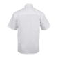 Shortsleeve Raised Collar Shirt - White
