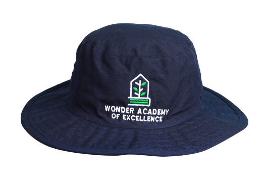 Floppy Hat Navy Emb - Wonder Academy Primary