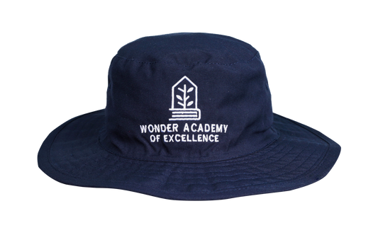 Floppy Hat Navy Emb - Wonder Academy Montessori