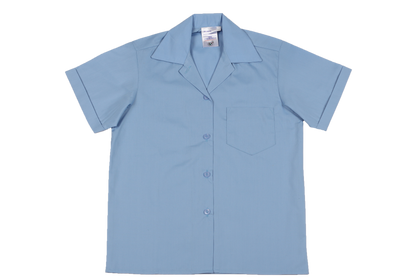 Shortsleeve Gladneck Blouse - Blue