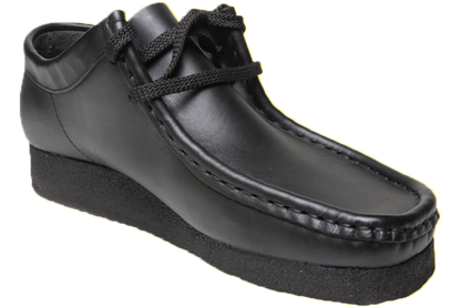 Grasshoppers Lace Up School Shoes - Black