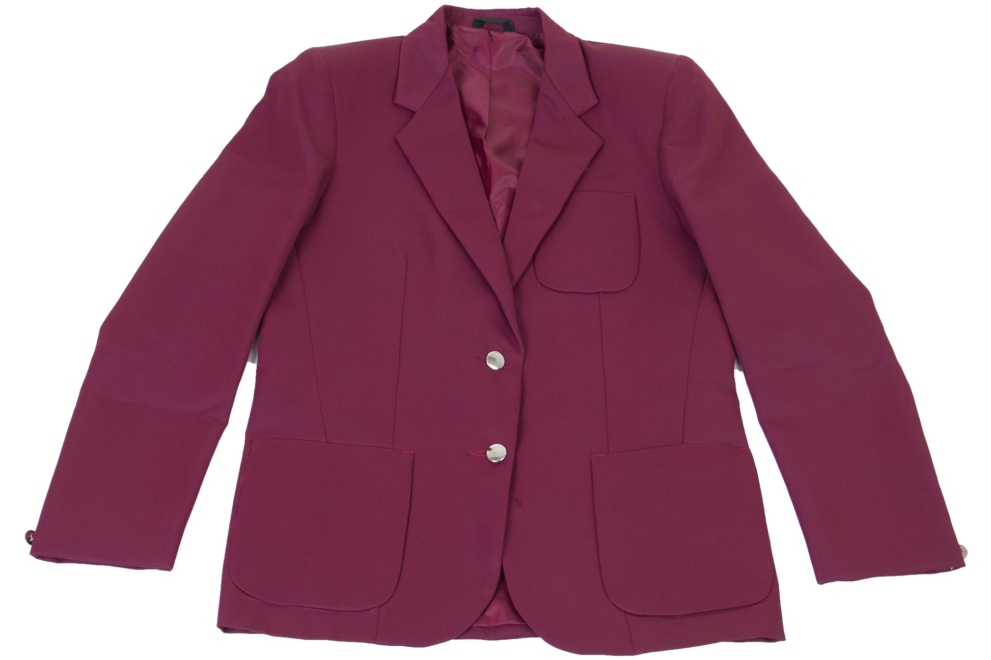 Ladies Plain Blazer Maroon - Main Image