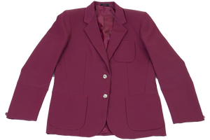 Ladies Plain Blazer - Maroon 