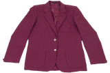 Ladies Plain Blazer - Maroon