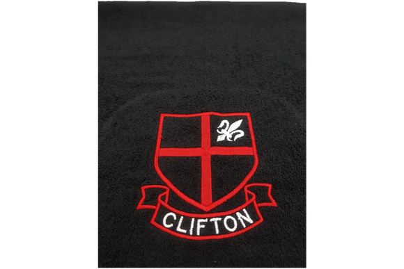 Black Towel Emb - Clifton