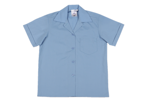 Shortsleeve Gladneck Blouse - Blue 