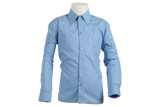 Longsleeve Raised Collar Shirt - Blue