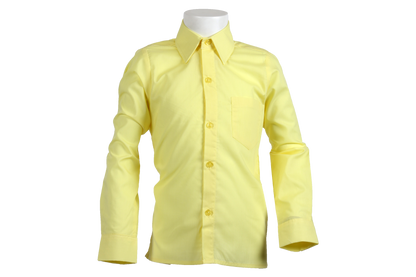 Longsleeve Raised Collar Shirt - Lemon