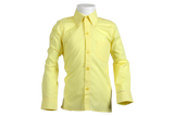 Longsleeve Raised Collar Shirt - Lemon