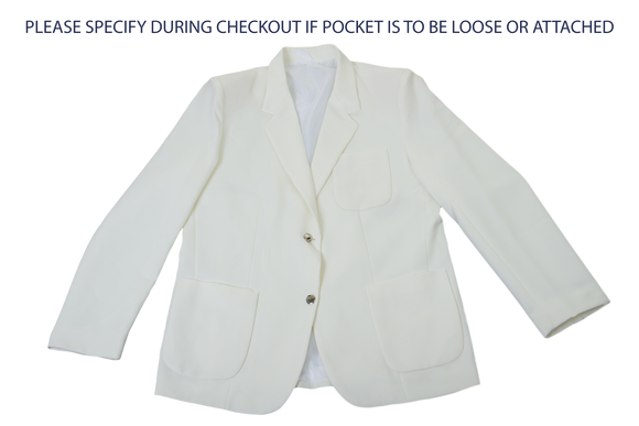 Gents Plain Blazer - Cream