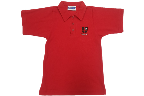 Golf Shirt Red Emb  - Clifton Gr R