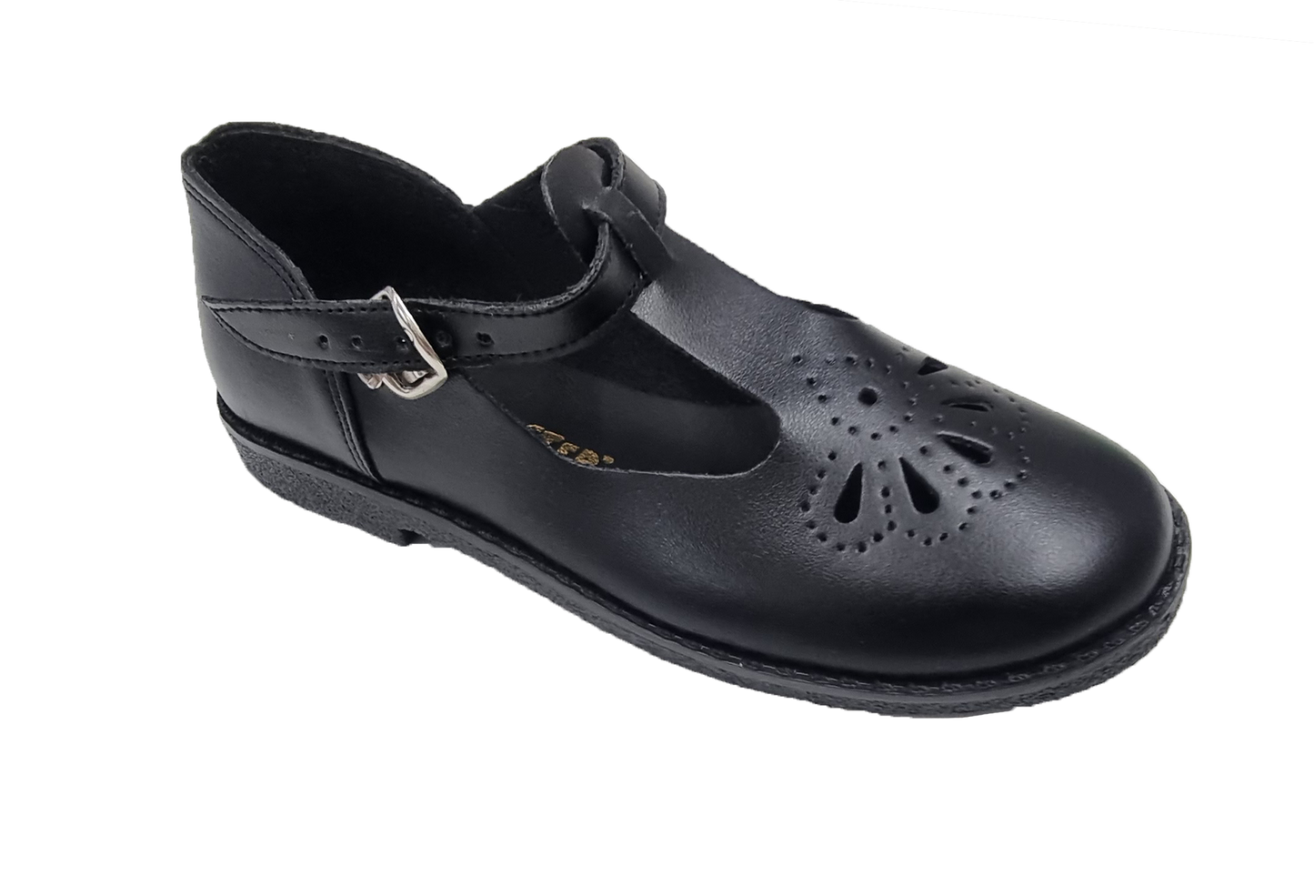 Step by Step Teardrop School Shoes - Black