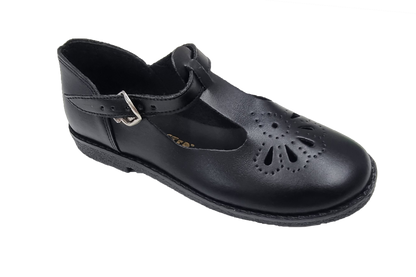 Step by Step Teardrop School Shoes - Black